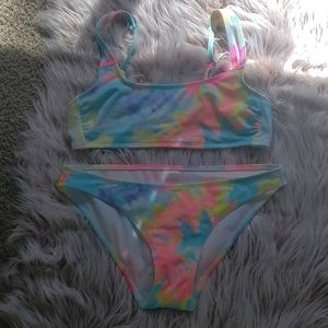 Xhiliration Tie Dye Bikini